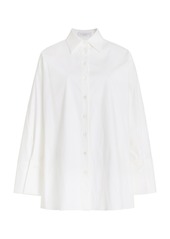 Michael Kors Collection - Oversized Organic Stretch-Cotton Shirt - White - US 6 - Moda Operandi