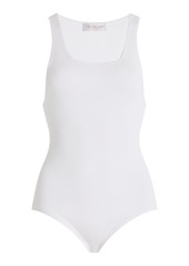 Michael Kors Collection - Ribbed Jersey Tank Bodysuit - White - L - Moda Operandi