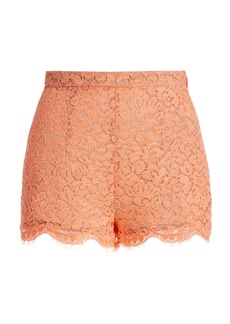 Michael Kors Collection - Scalloped Lace Shorts - Pink - US 4 - Moda Operandi