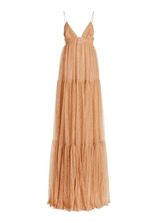 Michael Kors Collection - Tiered Lace Gown - Neutral - US 4 - Moda Operandi