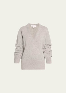 Michael Kors Collection Cashmere Push-Sleeve Knit Sweater
