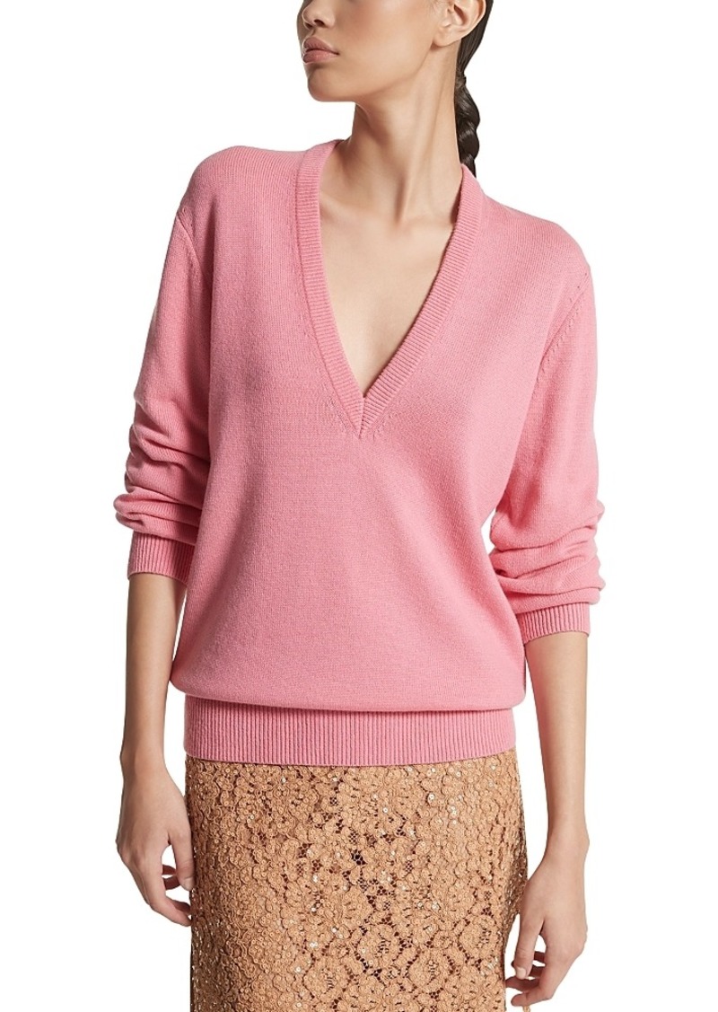 Michael Kors Collection Cashmere V Neck Sweater