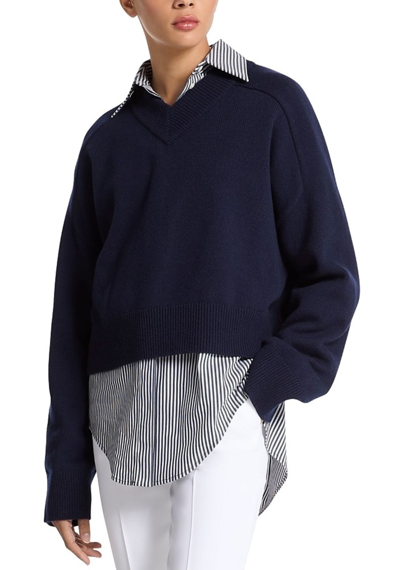 Michael Kors Collection Cashmere Varsity Sweater