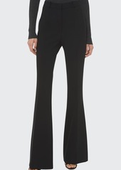 Michael Kors Collection Charlie Crepe High-Rise Flare Pants