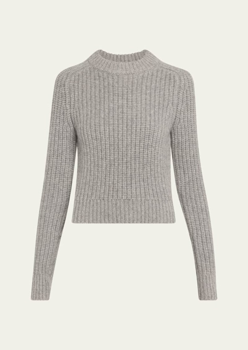 Michael Kors Collection Cropped Rib Cashmere Sweater