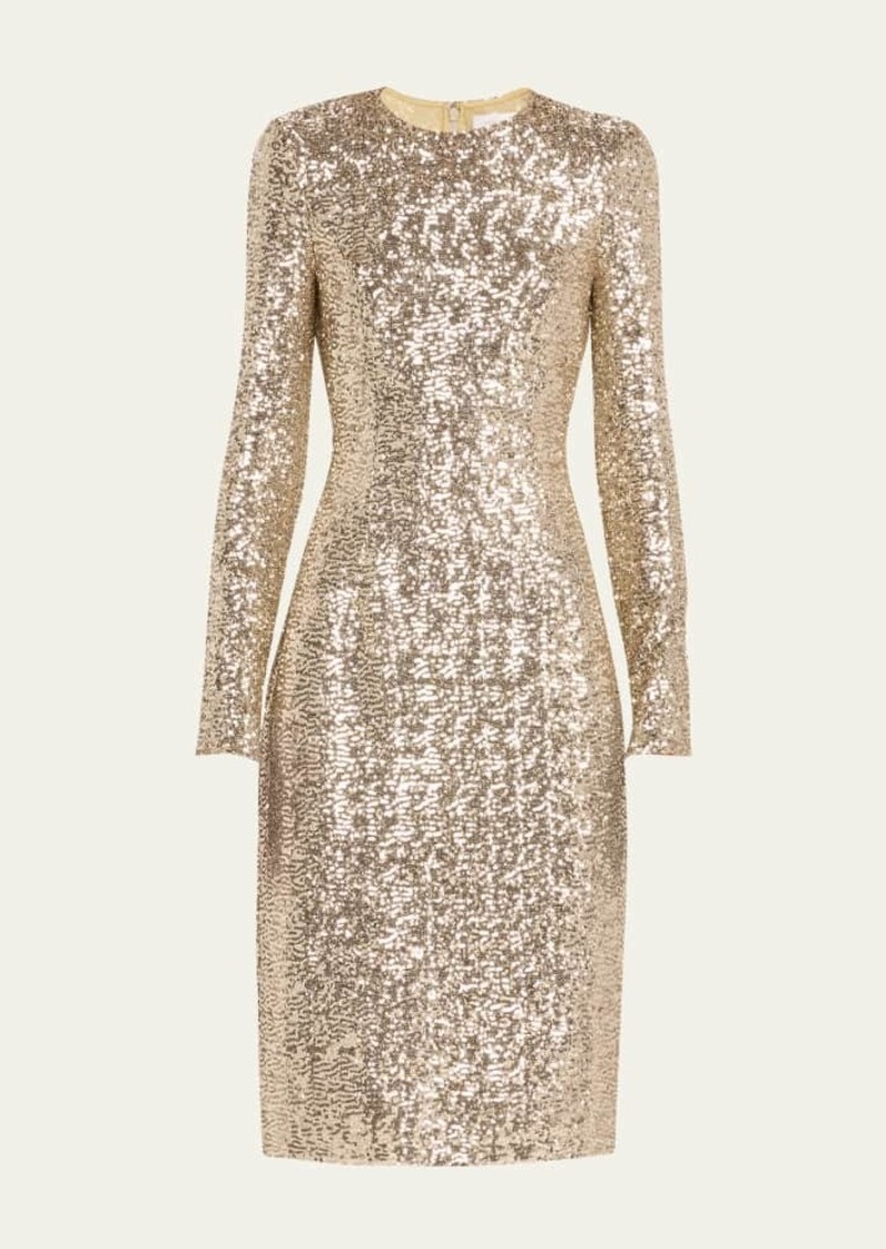 Michael Kors Collection Sequin Sheath Dress