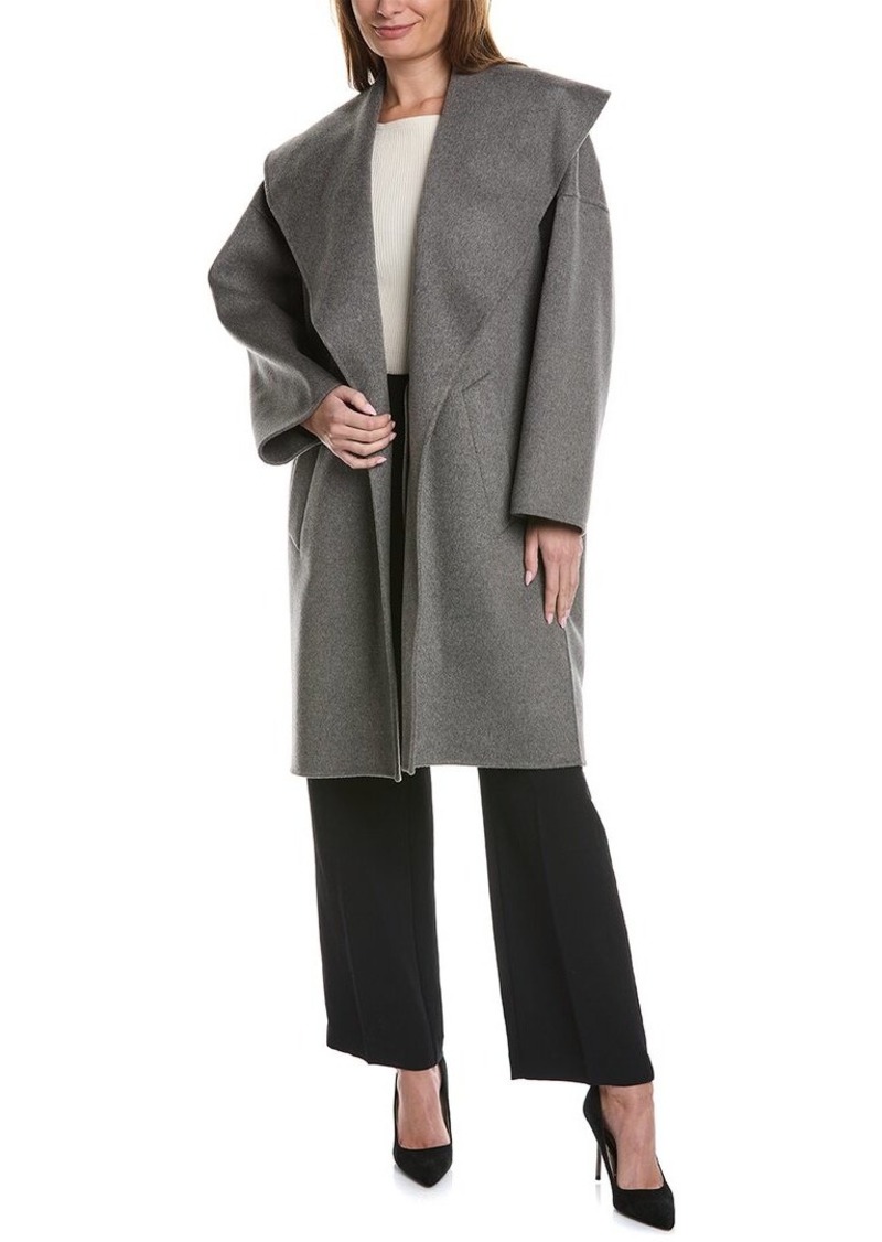 Michael Kors Collection Shawl Clutch Wool Coat