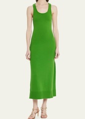 Michael Kors Collection Tank Cashmere Maxi Dress with Side Slit