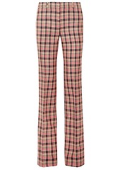Michael Kors Collection Woman Checked Wool Bootcut Pants Antique Rose