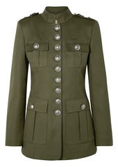 Michael Kors Collection Woman Cotton-twill Jacket Army Green