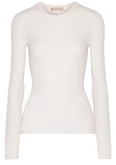 Michael Kors Collection Woman Ribbed Cashmere Sweater White