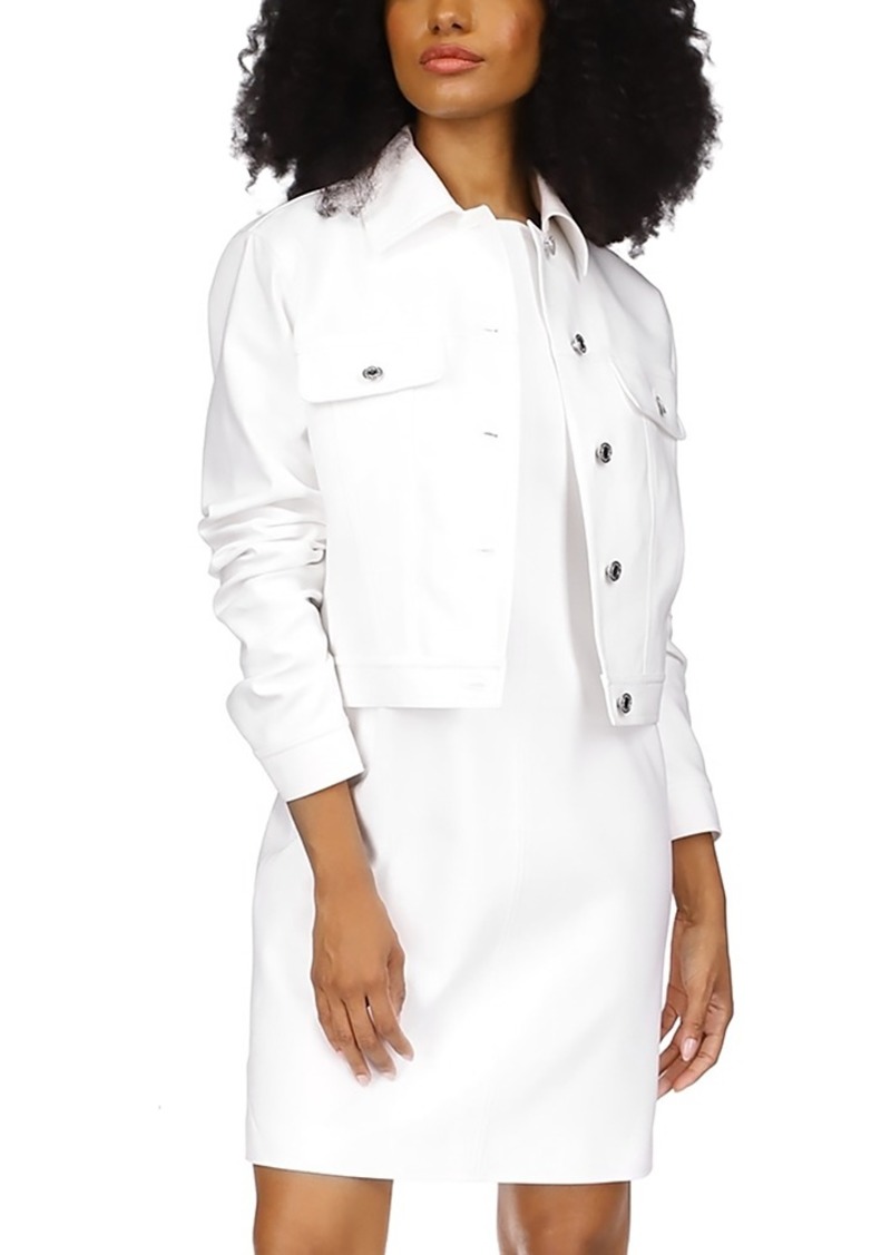 Michael Kors Cropped Button Up Jacket