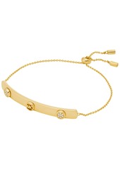 Michael Kors Gold-Tone or Silver-Tone Logo Id Slider Bracelet - Gold