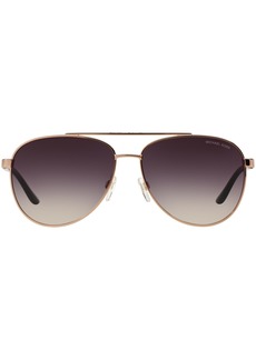 Michael Kors Hvar Sunglasses, MK5007 - PINK GOLD/GREY GRADIENT