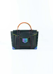 Michael Kors Manhattan Medium Leather Top Handle Satchel Bag Women's Purse