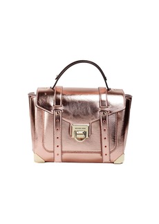 Michael Kors Manhattan Medium Primrose Leather Top Handle Satchel Women's Bag
