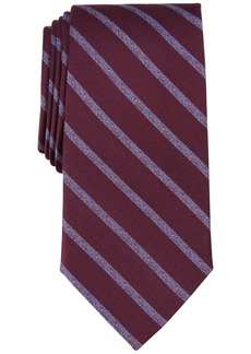 Michael Kors Men's Bahr Stripe Tie - Burgundy