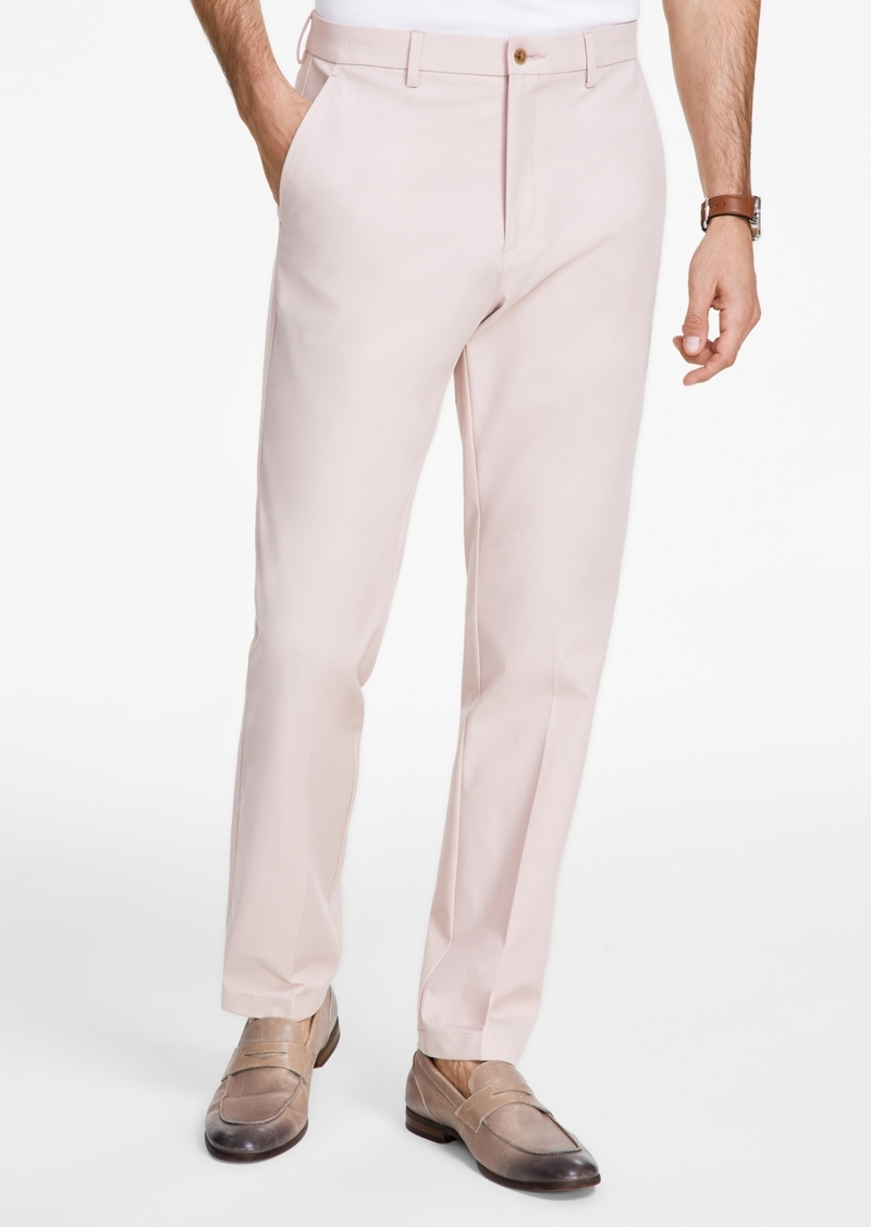 Michael Kors Men's Classic Fit Cotton Stretch Performance Pants - Pink
