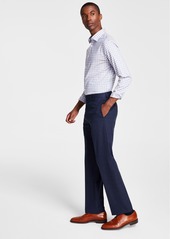 Michael Kors Men's Classic Fit Fall Patterned Pants - Blue