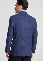 Michael Kors Men's Classic-Fit Pattern Sport Coat - Navy Plaid