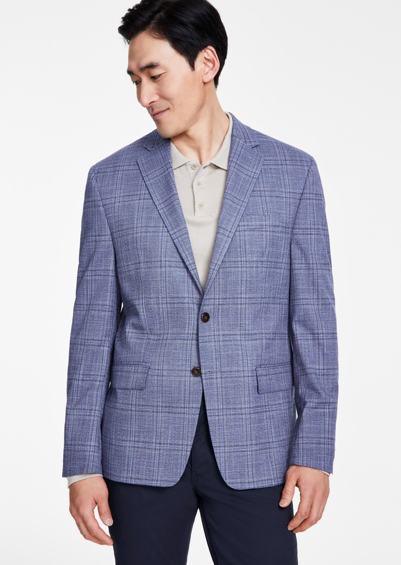 Michael Kors Men's Classic-Fit Plaid Sport Coat - Blue/brown