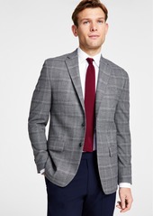 Michael Kors Men's Classic-Fit Stretch Plaid Sport Coat - Black/white