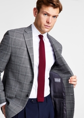 Michael Kors Men's Classic-Fit Stretch Plaid Sport Coat - Black/white