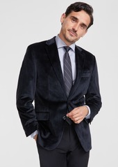 Michael Kors Men's Classic-Fit Velvet Sport Coat - Navy