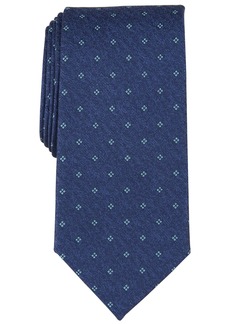 Michael Kors Men's Classic Square-Print Tie - Aqua
