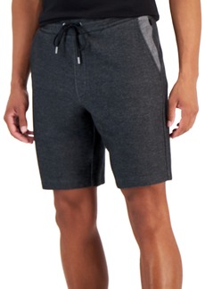 Michael Kors Men's Comfort-Fit Double-Knit Pique Drawstring Shorts - Black