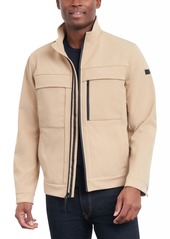 Michael Kors Men's Dressy Full-Zip Soft Shell Jacket - Khaki