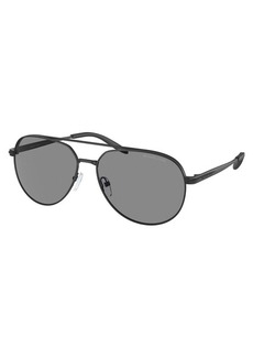 Michael Kors Men's Highlands 60mm Matte Black Sunglasses MK1142-10043F-60