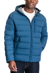 Michael Kors Men's Hooded Puffer Jacket, Created For Macy's - Gunmetal