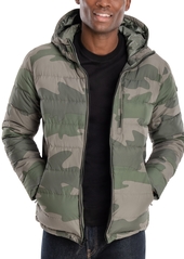 Michael Kors Men's Hooded Puffer Jacket, Created For Macy's - Olive