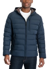 Michael Kors Men's Hooded Puffer Jacket, Created For Macy's - Gunmetal