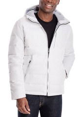 Michael Kors Men's Hooded Puffer Jacket, Created For Macy's - White