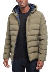 Michael Kors Men's Hooded Puffer Jacket, Created For Macy's - Gunmetal