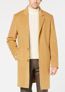 Michael Kors Men's Madison Wool Blend Modern-Fit Overcoat - Tan