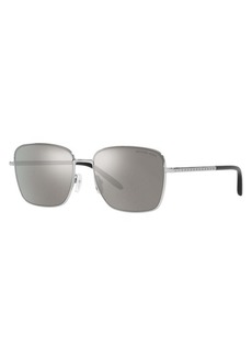 Michael Kors Men's MK1123-11536G Fashion 57mm Shiny Silver Sunglasses