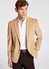 Michael Kors Men's Modern-Fit Stretch Corduroy Solid Sport Coat - Camel