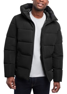 Michael Kors Men's Quilted Hooded Puffer Jacket - Black