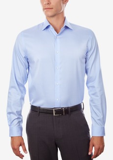 Michael Kors Men's Regular Fit Airsoft Non-Iron Performance Dress Shirt - Powder Blue