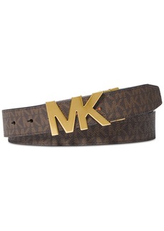 Michael Kors Men's Reversible Logo Signature Print Belt - Luggage