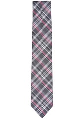 Michael Kors Men's Sandy Plaid Tie - Charcoal