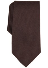 Michael Kors Men's Solid Black Tie - Chocolate