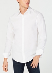 Michael Kors Men's Stretch Button-Front Shirt - Ice Grey