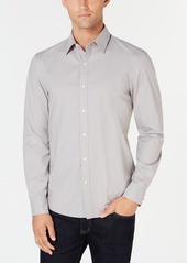 Michael Kors Men's Stretch Button-Front Shirt - Alloy Grey
