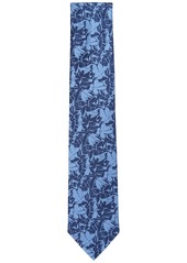 Michael Kors Men's Tonal Palm Tie - Navy