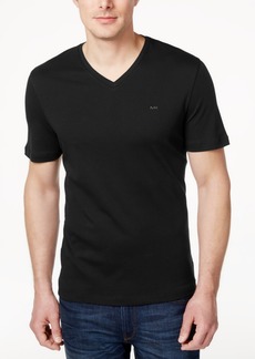 Michael Kors Men's V-Neck Liquid Cotton T-Shirt - Black