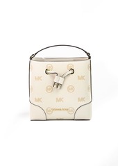Michael Kors Mercer Small Embossed Drawstring Bucket Messenger Women's Bag